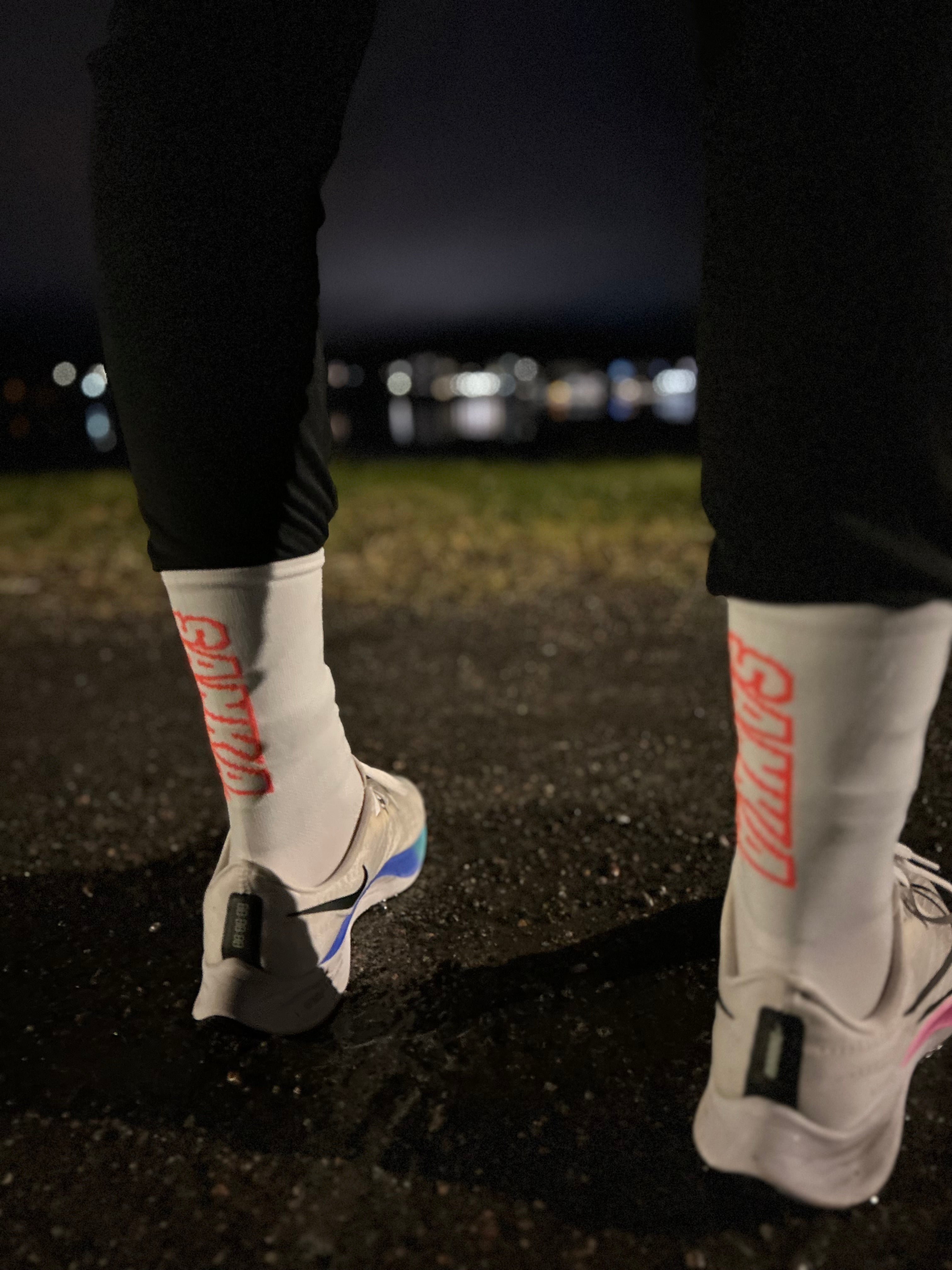 SANKA SOCKS bílá/oranžová