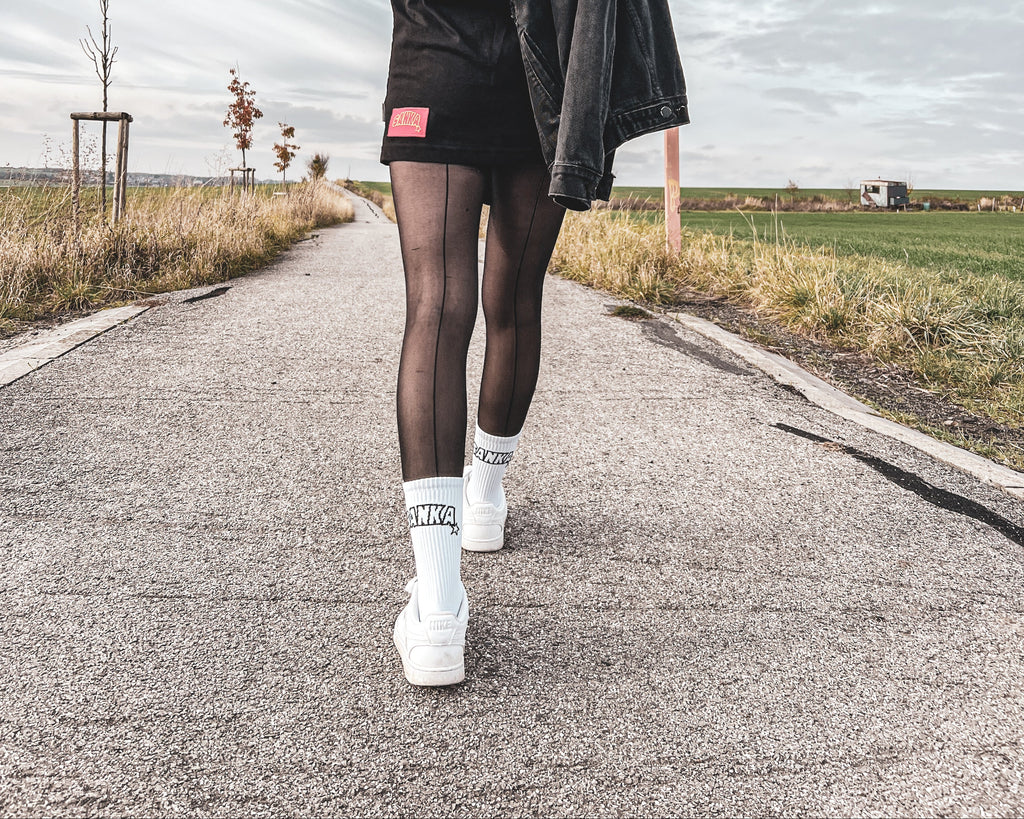 SANKA SOCKS white classic
