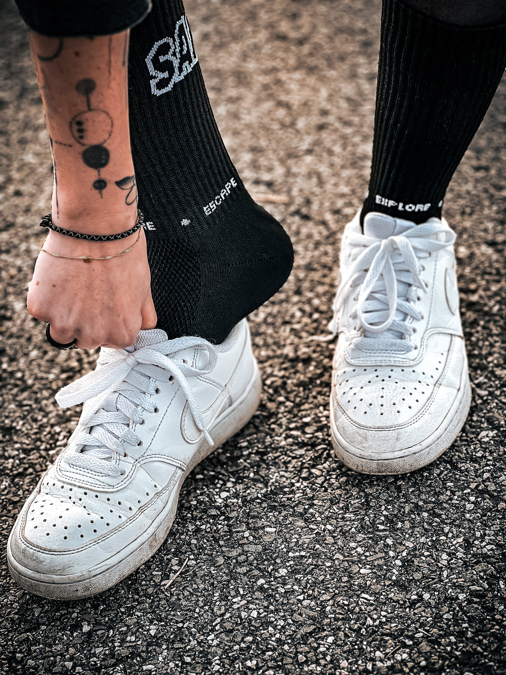 SANKA SOCKS black EEE collection
